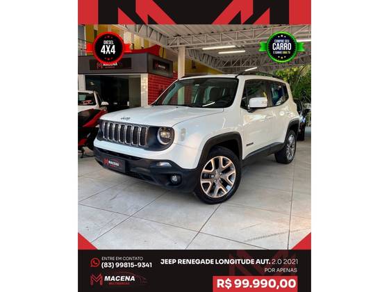 JEEP RENEGADE 2.0 16V TURBO DIESEL LONGITUDE 4P 4X4 AUTOMÁTICO